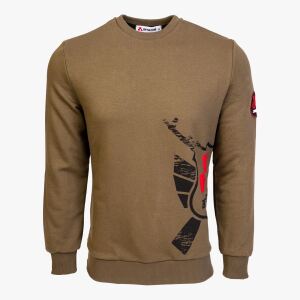 Arsenal XX-Large Khaki Cotton-Poly Standard Fit Alpha Pullover Sweater