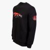 Arsenal Small Black Cotton-Poly Standard Fit Graphic Pullover Sweater