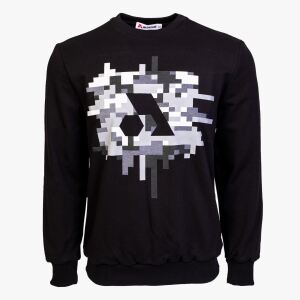 Arsenal XX-Large Black Cotton-Poly Standard Fit Centre Graphic Pullover Sweater