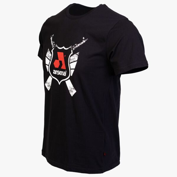 Arsenal X-Large Black Cotton Relaxed Fit Classic T-Shirt