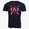 Arsenal Medium Blue Cotton Relaxed Fit Classic T-Shirt