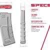 THRiL USA 5.56x45mm Dark Earth Polymer 30 Round Magazine
