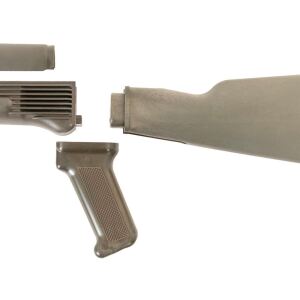 Arsenal OD Green Polymer Stock Set with Stainless Steel Heat Shield for Milled Receivers
