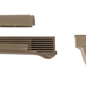 Arsenal FDE Polymer Handguard and SAW Style Pistol Grip Set for Milled Receiver