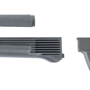 Arsenal Gray Polymer Handguard and SAW Style Pistol Grip Set for Milled Receiver