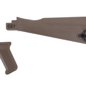 Arsenal AK47 / AK74 NATO Length FDE Buttstock Set for Stamped Receivers