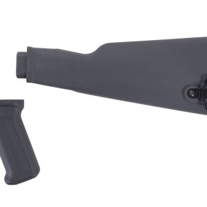 Arsenal Intermediate Length Gray AK47 Buttstock and Pistol Grip Set for Milled Receivers