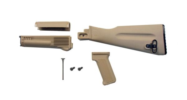Arsenal 4 Piece NATO Length Desert Sand Stock Set  With Hardware