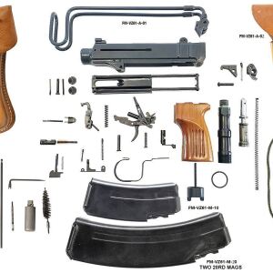 VZ 61 Skorpion Parts Kit With Magazines Pouch Holster Lanyard & Cleaning Kit